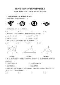 【全套精品专题】通用版湖南省长沙市2023-2024-1中雅八上第一次月考考试数学试卷（知识梳理+无答案）