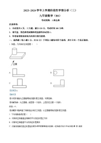 河南省平顶山市汝州市2023-2024学年九年级上学期12月月考数学试题