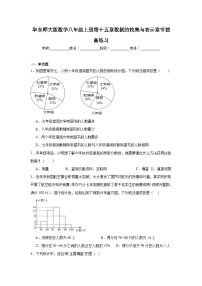 华东师大版数学八年级上册第十五章数据的收集与表示章节拔高练习