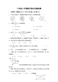 山东省青岛市莱西市2023-2024学年八年级上学期数学期末模拟检测题