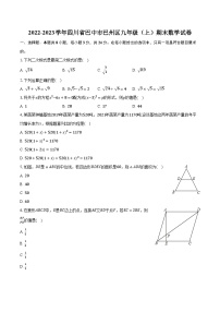 2022-2023学年四川省巴中市巴州区九年级（上）期末数学试卷（含解析）