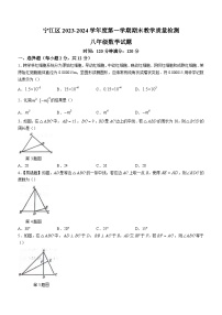 吉林省松原市宁江区2023-2024学年八年级上学期期末数学试题