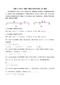 专题01 双中点（线段）模型与双角平分线（角）模型-2024年中考数学常见几何模型全归纳之模型解读与提分精练（全国通用）