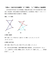 专题03 三角形中的导角模型-“8”字模型、“A”字模型与三角板模型-2024年中考数学常见几何模型全归纳之模型解读与提分精练（全国通用）