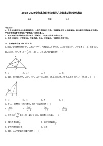 2023-2024学年北京石景山数学八上期末达标检测试题含答案