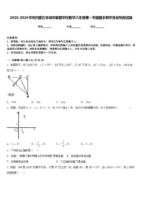 2023-2024学年内蒙古赤峰市联盟学校数学八年级第一学期期末教学质量检测试题含答案