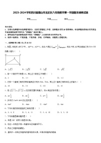 2023-2024学年四川省眉山市龙正区八年级数学第一学期期末调研试题含答案