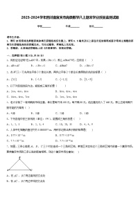 2023-2024学年四川省宜宾市高县数学八上期末学业质量监测试题含答案