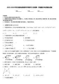 2023-2024学年安徽亳州刘桥中学数学八年级第一学期期末考试模拟试题含答案