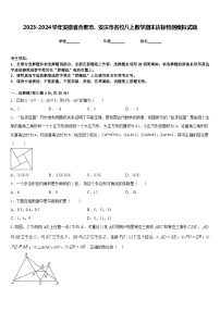 2023-2024学年安徽省合肥市、安庆市名校八上数学期末达标检测模拟试题含答案