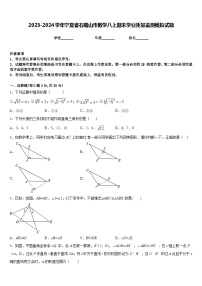 2023-2024学年宁夏省石嘴山市数学八上期末学业质量监测模拟试题含答案