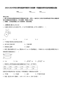 2023-2024学年天津市滨湖中学数学八年级第一学期期末教学质量检测模拟试题含答案