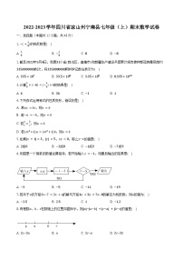 2022-2023学年四川省凉山州宁南县七年级（上）期末数学试卷（含解析）