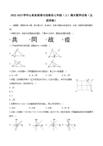 2022-2023学年山东省淄博市高青县七年级（上）期末数学试卷（五四学制）（含解析）