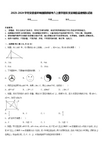 2023-2024学年安徽省蚌埠固镇县联考八上数学期末质量跟踪监视模拟试题含答案