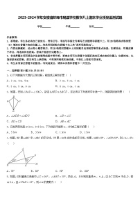 2023-2024学年安徽省蚌埠市局属学校数学八上期末学业质量监测试题含答案