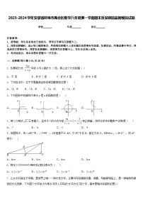 2023-2024学年安徽省蚌埠市禹会区数学八年级第一学期期末质量跟踪监视模拟试题含答案