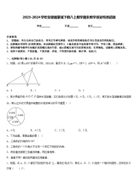 2023-2024学年安徽省蒙城下县八上数学期末教学质量检测试题含答案