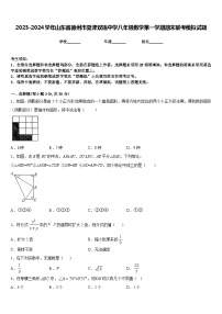 2023-2024学年山东省德州市夏津双语中学八年级数学第一学期期末联考模拟试题含答案