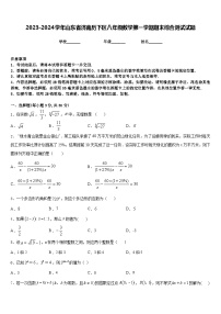 2023-2024学年山东省济南历下区八年级数学第一学期期末综合测试试题含答案