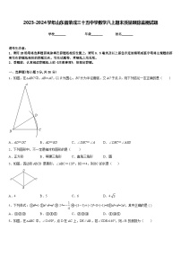 2023-2024学年山东省荣成三十五中学数学八上期末质量跟踪监视试题含答案