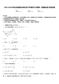 2023-2024学年山东省青岛开发区育才中学数学八年级第一学期期末复习检测试题含答案