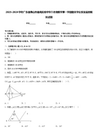 2023-2024学年广东省佛山市南海实验中学八年级数学第一学期期末学业质量监测模拟试题含答案