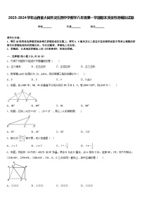 2023-2024学年山西省大同市灵丘四中学数学八年级第一学期期末质量检测模拟试题含答案