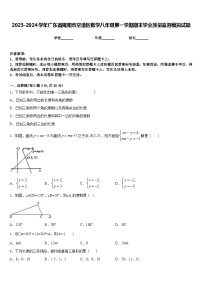 2023-2024学年广东省揭阳市空港区数学八年级第一学期期末学业质量监测模拟试题含答案