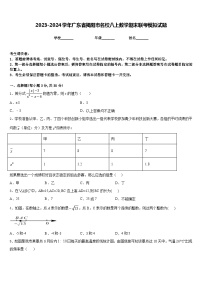 2023-2024学年广东省揭阳市名校八上数学期末联考模拟试题含答案