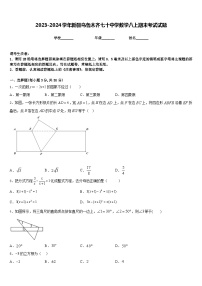 2023-2024学年新疆乌鲁木齐七十中学数学八上期末考试试题含答案