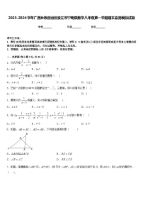 2023-2024学年广西壮族自治区崇左市宁明县数学八年级第一学期期末监测模拟试题含答案