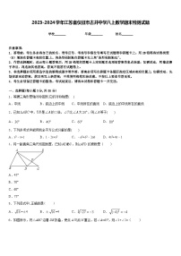 2023-2024学年江苏省仪征市古井中学八上数学期末检测试题含答案