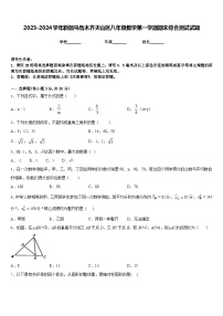2023-2024学年新疆乌鲁木齐天山区八年级数学第一学期期末综合测试试题含答案
