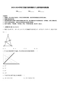 2023-2024学年江苏省江阴市青阳片八上数学期末经典试题含答案