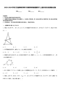 2023-2024学年江苏省泰州市泰兴市黄桥教育联盟数学八上期末综合测试模拟试题含答案