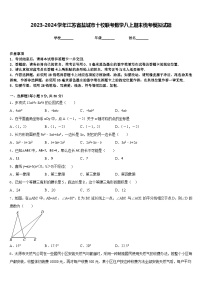 2023-2024学年江苏省盐城市十校联考数学八上期末统考模拟试题含答案