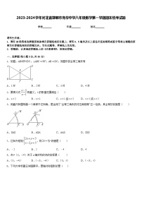 2023-2024学年河北省邯郸市育华中学八年级数学第一学期期末统考试题含答案