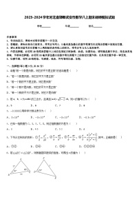 2023-2024学年河北省邯郸武安市数学八上期末调研模拟试题含答案