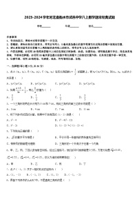 2023-2024学年河北省衡水市武邑中学八上数学期末经典试题含答案