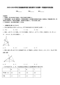 2023-2024学年江西省赣州市蓉江新区数学八年级第一学期期末检测试题含答案