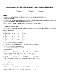 2023-2024学年浙江省嘉兴市秀洲区数学八年级第一学期期末联考模拟试题含答案