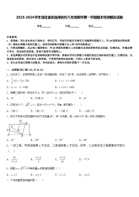 2023-2024学年湖北省恩施州名校八年级数学第一学期期末检测模拟试题含答案