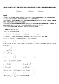 2023-2024学年湖北省宜昌市长阳县八年级数学第一学期期末质量跟踪监视模拟试题含答案