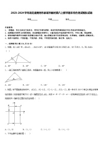 2023-2024学年湖北省黄冈市麻城市顺河镇八上数学期末综合测试模拟试题含答案