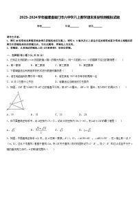 2023-2024学年福建省厦门市六中学八上数学期末质量检测模拟试题含答案