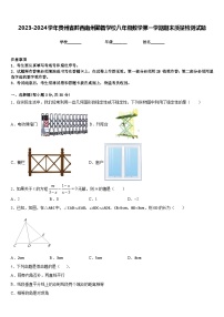 2023-2024学年贵州省黔西南州勤智学校八年级数学第一学期期末质量检测试题含答案