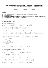 2023-2024学年贵州省铜仁地区松桃县八年级数学第一学期期末检测试题含答案