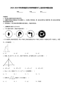 2023-2024学年贵州省遵义市桐梓县数学八上期末统考模拟试题含答案