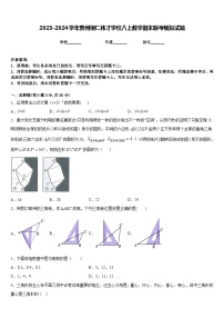 2023-2024学年贵州铜仁伟才学校八上数学期末联考模拟试题含答案